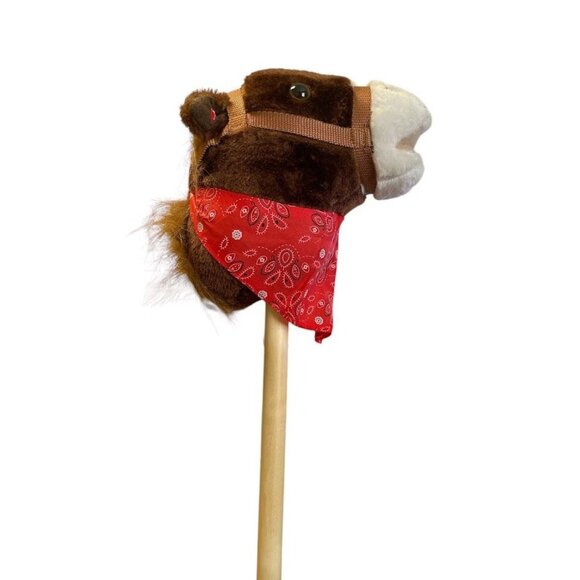 Plush Horse Riding Stick w/ Sound 35.5-Inch Interactive Toy with Music for Kids - Picture 1 of 1